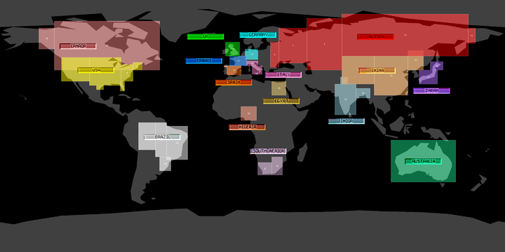 Карта государств мира